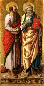 欧洲12-19世纪油画四_CRIVELLI, Carlo - Saints Peter and Paul